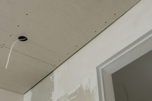 Water stain on ceiling indicating water damage in Vancouver WA home